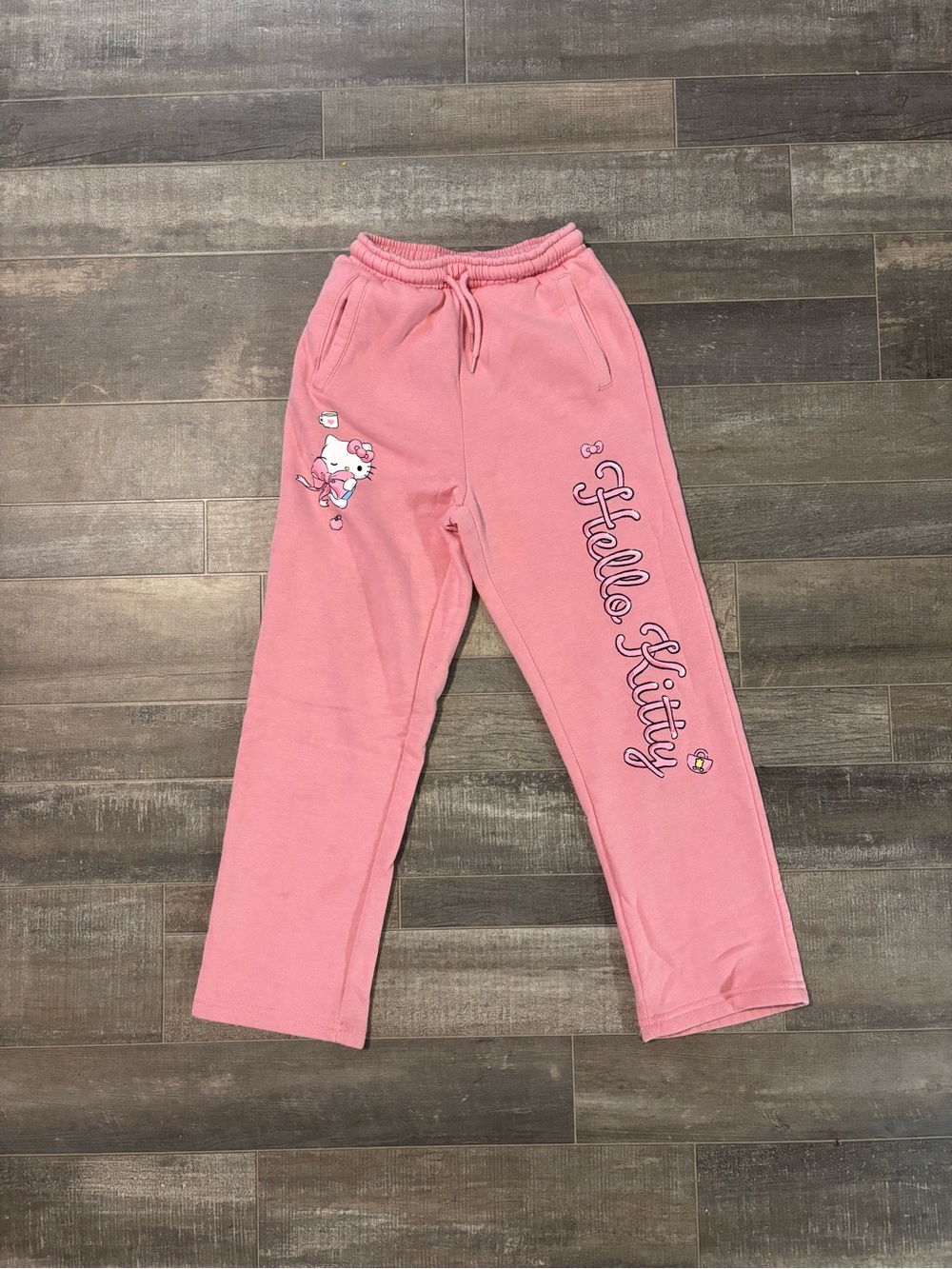 Hello Kitty Pink Girls' Sweatpants with Character Graphic